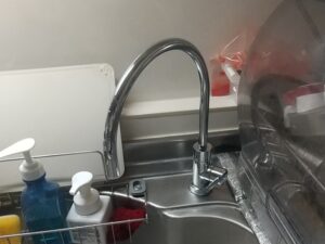 ビルトイン浄水器の面白い選び方　カートリッジを再利用可能な浄水栓交換工事　クリンスイ　施工後