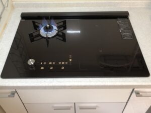 ガスコンロの基本的な選び方　クリナップ（ハイブリッドタイプ）　施工後