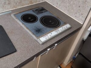 電気コンロの根本的な選び方　コンパクト（45ｃｍ）ヒーター工事　施工前