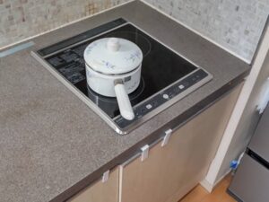 電気コンロの根本的な選び方　コンパクト（45ｃｍ）ヒーター工事　施工後