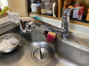 ビルトイン浄水器の面白い選び方　スパウトイン浄水栓の工事　施工前
