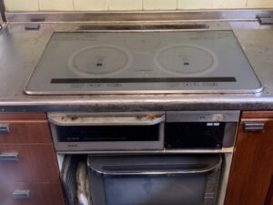 電気コンロの根本的な選び方　トップ幅を60ｃｍにする　施工前