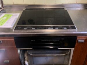 電気コンロの根本的な選び方　トップ幅を60ｃｍにする　施工後