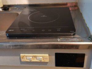 三化工業のヒーターコンロのおすすめポイント！　パナソニック1口IHが故障した　施工後