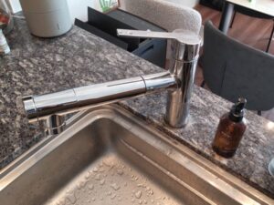 ビルトイン浄水器の面白い選び方　ブラックカラーに替えたい　施工前