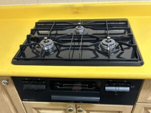 ガスコンロの基本的な選び方　メタルトップ　ハーマン　施工後