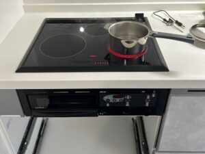 電気コンロの根本的な選び方　ラジエントヒーター工事　施工後