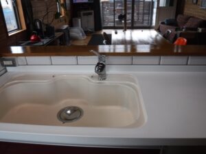 キッチン水栓の自由な選び方　三栄水栓　施工前