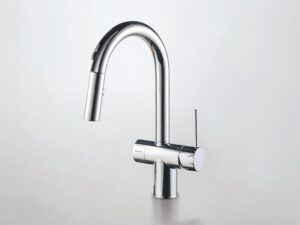 ビルトイン浄水器の面白い選び方　浄水器　一般地用　パナソニック製（Panasonic）JUA08FPSWDB　エコナビフロントセンサー水栓浄水器一体　クロムメッキ