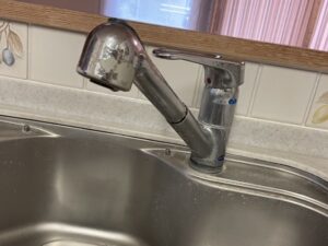 ビルトイン浄水器の面白い選び方　浄水器一体型混合水栓の工事　施工前