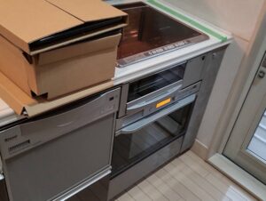 電気コンロの根本的な選び方　電気オーブンを後付する　施工後