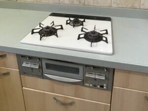 ガスコンロの基本的な選び方　魚焼きグリルをやめてみる　施工前