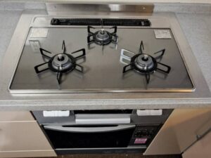 岡山キッチン取付け隊　TOTO特殊コンロの工事　施工後 