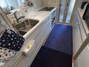 群馬キッチン取付け隊　ガスオーブンの撤去　施工前