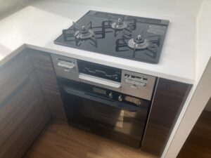 岐阜キッチン取付け隊　ガスオーブンを後付　施工後