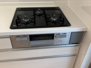 岐阜キッチン取付け隊　ガスコンロの取替　施工前