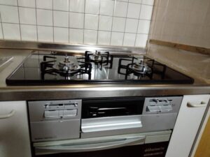 熊本キッチン取付け隊　ガスコンロの取替　施工後