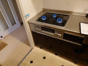 福島キッチン取付け隊　ガスコンロの取替　施工後
