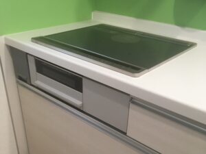 福島キッチン取付け隊　ガスコンロをIHヒーターに交換　施工後