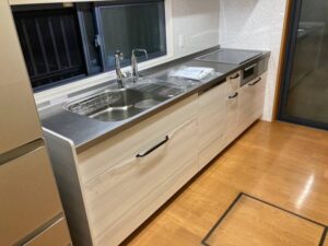 キッチン収納でのお悩み解決　収納しやすいキッチンに替えたい　施工後