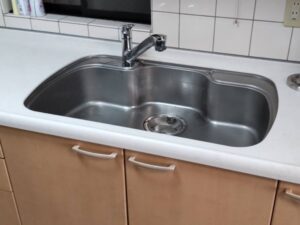『キッチン楽々トラップ』交換で排水掃除がラク♬　クリナップキッチンで交換　施工後