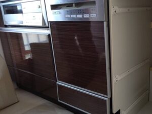 鹿児島キッチン取付け隊　スライドオープン食洗機の取替　施工前