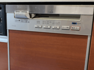 岡山キッチン取付け隊　スライドオープン食洗機の取替　施工前