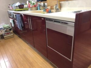 熊本キッチン取付け隊　スライドオープン食洗機の取替　施工後　