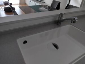 岡山キッチン取付け隊　タッチレス水栓の取替　施工前