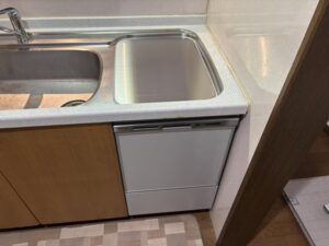 熊本キッチン取付け隊　トップオープン食洗機の工事　施工後