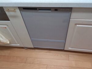 浅型スライドをフロントオープン食洗機へ　ナイスキッチン　施工後