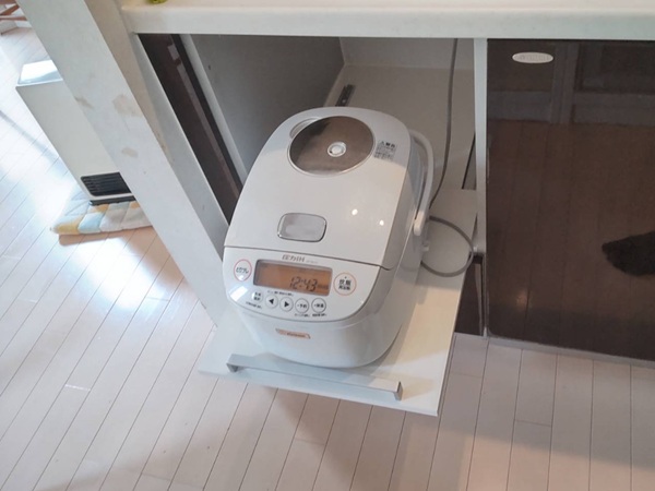 家電置き場がない！おすすめ家電収納アイテム　ビルトイン機器を外して家電収納スペースにする方法