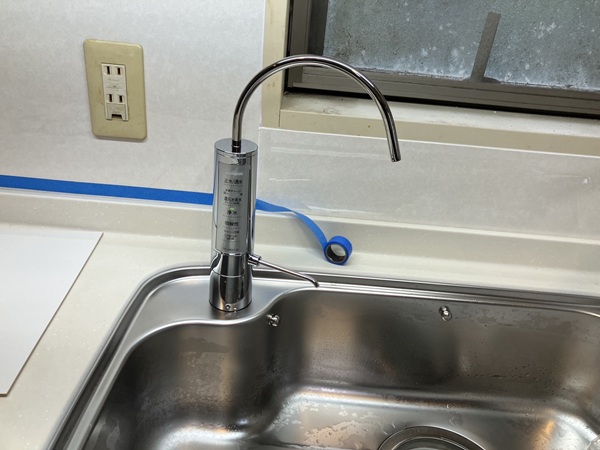 福島キッチン取付け隊　ビルトイン浄水器リフォーム