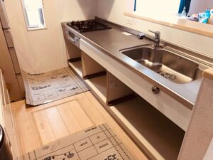 熊本キッチン取付け隊　食洗機の無理やりリフォーム　施工前