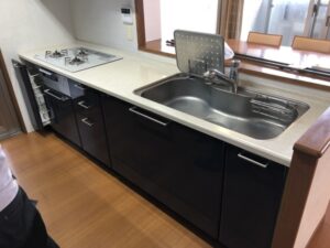 熊本キッチン取付け隊　ビルトイン食洗機の後付け新設　施工前