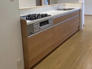 熊本キッチン取付け隊　フロントオープン食洗機の工事　施工前