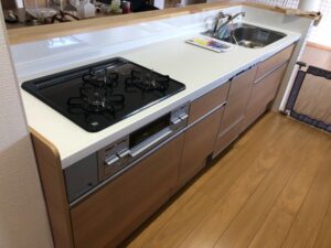 熊本キッチン取付け隊　フロントオープン食洗機の工事　施工後