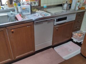 群馬キッチン取付け隊　フロントオープン食洗機の工事　施工後