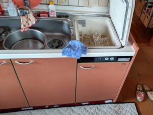 キッチン収納でのお悩み解決　ヤマハの上ふた食洗機を使っていない　施工前
