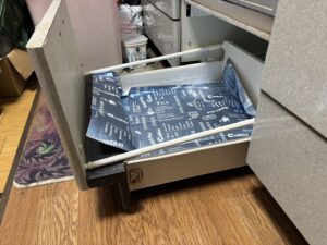 レーリングセットの治し方　交換前