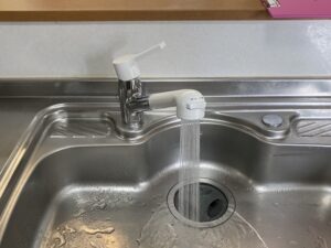 群馬キッチン取付け隊　ワンホールシングル水栓の取替　施工後 