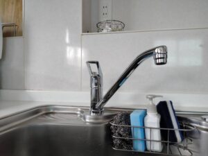 岡山キッチン取付け隊　ワンホールシングル水栓の取替　施工後