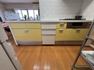 食洗機とかの機器を取り外して収納スペースに活用　撤去後の仕上がりへのこだわり　クリナップ　施工後