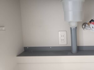 整水器本体が無くなるとスペースが生まれる　施工後