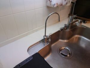 鹿児島キッチン取付け隊　浄水器の取り外し　施工前