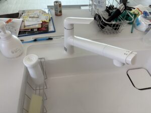 福島キッチン取付け隊　浄水器一体水栓の取替　施工後