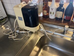 浄水器用分岐水栓の撤去　施工前