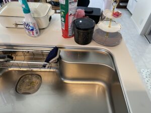 岡山キッチン取付け隊　浄水栓を後付け　施工前