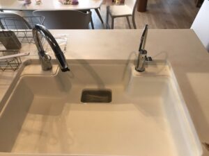 福島キッチン取付け隊　浄水栓を後付け　施工後