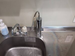 香川キッチン取付け隊　浄水栓を後付け　施工後